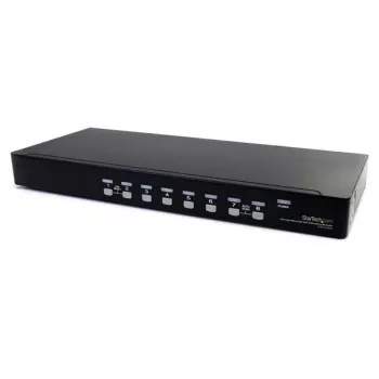 StarTech.com switch KVM USB VGA para rack de 8 puertos con audio (cable de audio incluido)