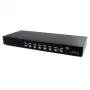 StarTech.com switch KVM USB VGA para rack de 8 puertos con audio (cable de audio incluido)