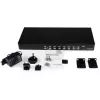 StarTech.com switch KVM USB para rack de 1U de 8 puertos con OSD, 1920 x 1440 píxeles, montaje en rack, 1U, negro