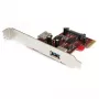 StarTech.com tarjeta PCI Express SuperSpeed USB 3.0 de 2 puertos con soporte UASP - 1 interno 1 externo
