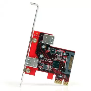 StarTech.com tarjeta PCI Express SuperSpeed USB 3.0 de 2 puertos con soporte UASP - 1 interno 1 externo
