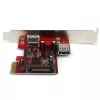 StarTech.com tarjeta PCI Express SuperSpeed USB 3.0 de 2 puertos con soporte UASP - 1 interno 1 externo