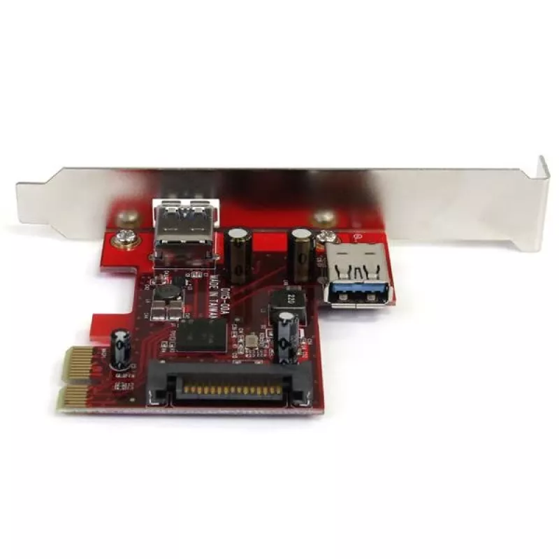 StarTech.com tarjeta PCI Express SuperSpeed USB 3.0 de 2 puertos con soporte UASP - 1 interno 1 externo