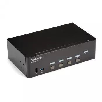StarTech.com conmutador KVM HDMI de 4 puertos – 4K 30Hz – doble pantalla