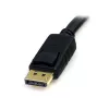 StarTech.com cable de conmutador KVM USB DisplayPort 4 en 1 de 6ft con audio y micrófono