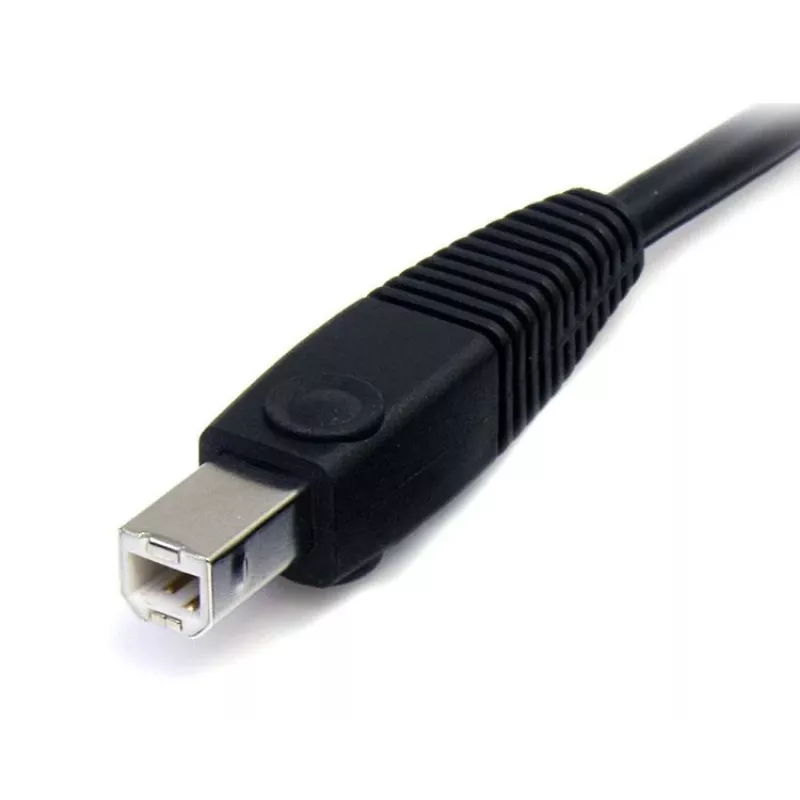 StarTech.com cable de conmutador KVM USB DisplayPort 4 en 1 de 6ft con audio y micrófono