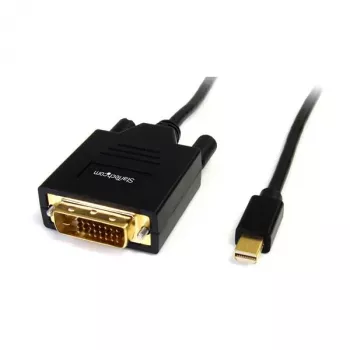 StarTech.com cable Mini DisplayPort a DVI de 1,8 m – cable adaptador Mini DP a DVI – vídeo 1080p – mDP pasivo a DVI-D Single Link, mDP o Thunderbolt 1/2 Mac/PC a monitor/pantalla DVI