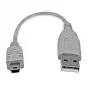 StarTech.com cable Mini-USB 2.0 de 15 cm – A a Mini-B, 0,152 m, USB A, Mini-USB B, USB 2.0, conector macho/macho, gris