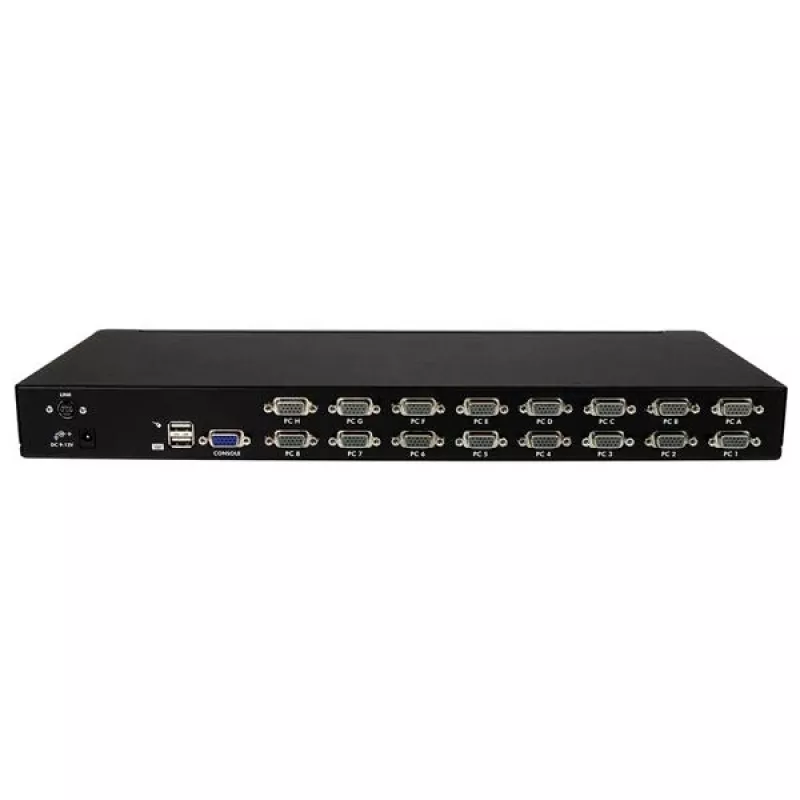 StarTech.com Kit de conmutador KVM USB para rack de 16 puertos 1HE con OSD y cables