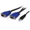 StarTech.com Kit de conmutador KVM USB para rack de 16 puertos 1HE con OSD y cables