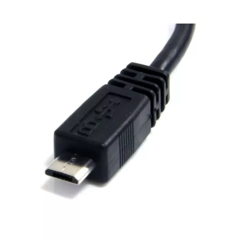 StarTech.com cable Micro-USB de 15 cm - A a Micro B, 0,1524 m, USB A, Micro-USB B, conector macho/macho, 0,48 Gbit/s, negro
