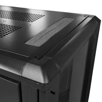 StarTech.com armario rack de servidor 25U de 4 postes, armario rack de datos de 19 pulgadas con cerradura para equipos informáticos/AV/IT, rack de red de oficina/hogar con ruedas y guías de montaje ajustables