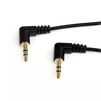 StarTech.com cable de audio estéreo de 3 ft con jack de 3,5 mm en ángulo recto - M/M