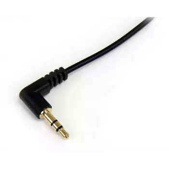 StarTech.com cable de audio estéreo de 6 ft con jack de 3,5 mm a conector en ángulo - M/M
