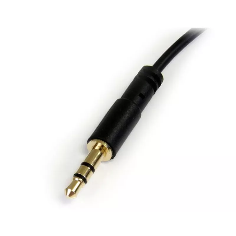 StarTech.com cable de audio estéreo de 6 ft con jack de 3,5 mm a conector en ángulo - M/M