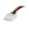 StarTech.com adaptador de cable de alimentación SATA a LP4 de 15,24 cm – H/M, Molex (4 pines), SATA 15 pines, 0,1524 m, conector macho, conector macho, recto