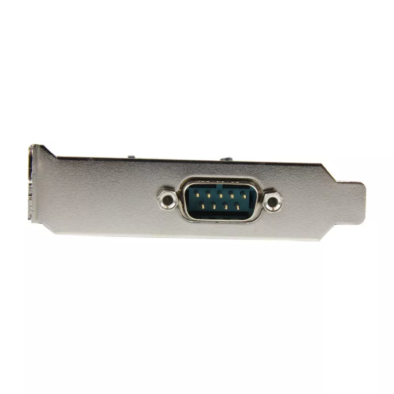 StarTech.com tarjeta adaptadora serie PCI Express RS232 de 1 puerto – controlador host serie PCIe RS232 – PCIe a serie DB9 – 16550 UART – tarjeta de expansión de perfil bajo – Windows y Linux