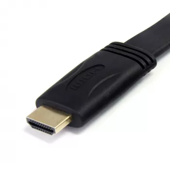 StarTech.com cable HDMI plano de alta velocidad de 1,8 m con Ethernet – cable HDMI Ultra HD 4k x 2k – HDMI a HDMI M/M ~ cable HDMI plano de alta velocidad de 6 ft con Ethernet – cable HDMI Ultra HD 4k x 2k – HDMI a HDMI M/M