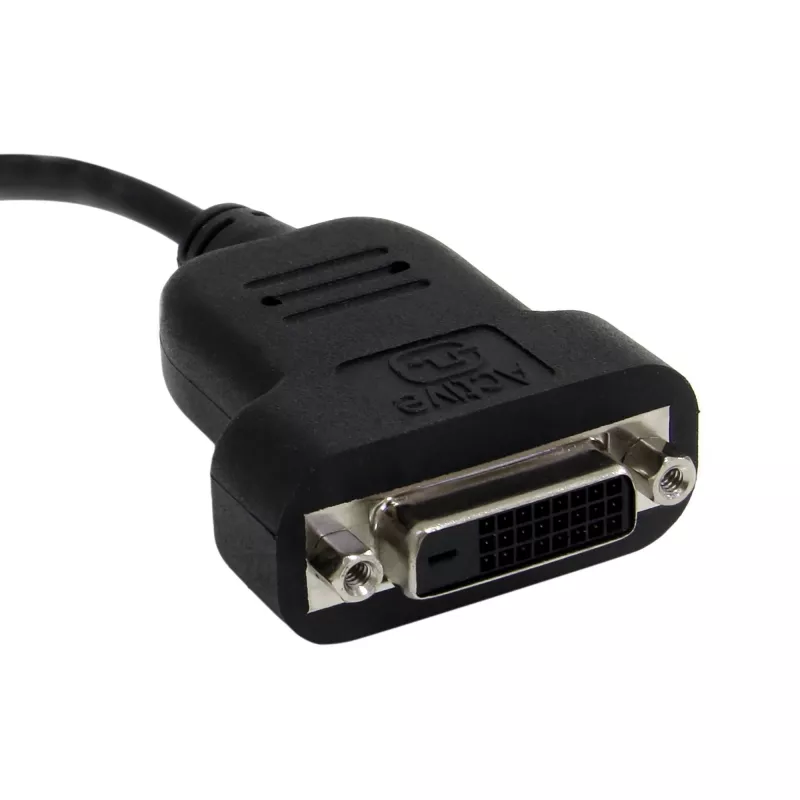StarTech.com adaptador Mini DisplayPort a DVI - convertidor adaptador activo Mini DisplayPort a DVI-D - vídeo 1080p - mDP o Thunderbolt 1/2 Mac/PC a monitor DVI dongle, mDP a DVI Single-Link