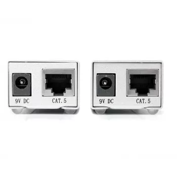 StarTech.com extensor serie RS232 sobre Cat5, alcance de 1 km (3300 ft), Plug & Play, sin software, extensión serie DB9 - TAA
