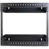StarTech.com rack de red de montaje en pared 8U 19 pulgadas – profundidad ajustable 12–20 pulgadas rack de servidor de 2 postes open frame para equipos AV/datos/IT/comunicaciones/ordenadores/conmutador con tuercas de jaula y tornillos