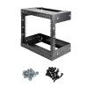 StarTech.com rack de red de montaje en pared 8U 19 pulgadas – profundidad ajustable 12–20 pulgadas rack de servidor de 2 postes open frame para equipos AV/datos/IT/comunicaciones/ordenadores/conmutador con tuercas de jaula y tornillos