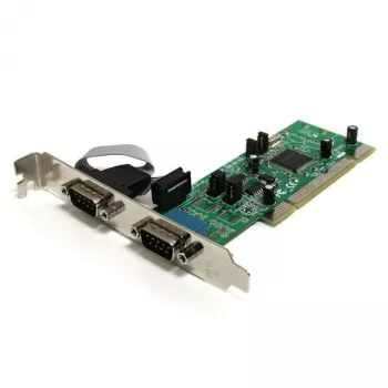 StarTech.com tarjeta adaptadora serie PCI RS422/485 de 2 puertos con 161050 UART