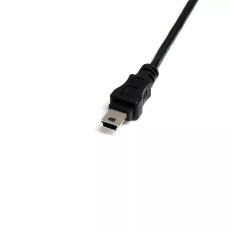 StarTech.com cable Mini USB 2.0 de 1 ft - USB A a Mini B H/M, 0,3 m, USB A, Mini-USB B, conector macho/hembra, 0,48 Gbit/s, negro