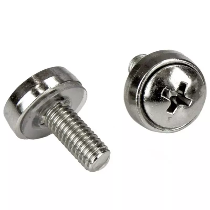 StarTech.com 100 uds. tornillos de montaje M5 y tuercas de jaula para armario rack de servidor