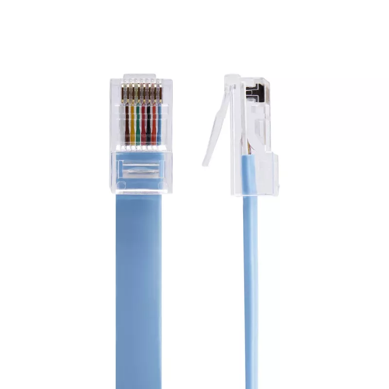 StarTech.com cable Cisco Console Rollover de 6 ft - RJ45 M/M, 1,8 m, RJ-45, RJ-45, azul