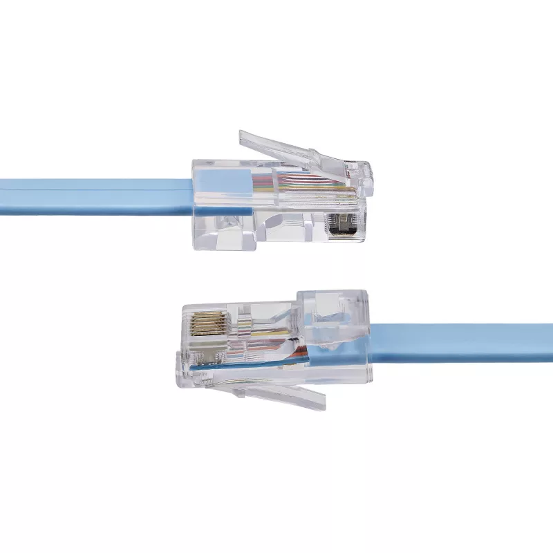 StarTech.com cable Cisco Console Rollover de 6 ft - RJ45 M/M, 1,8 m, RJ-45, RJ-45, azul