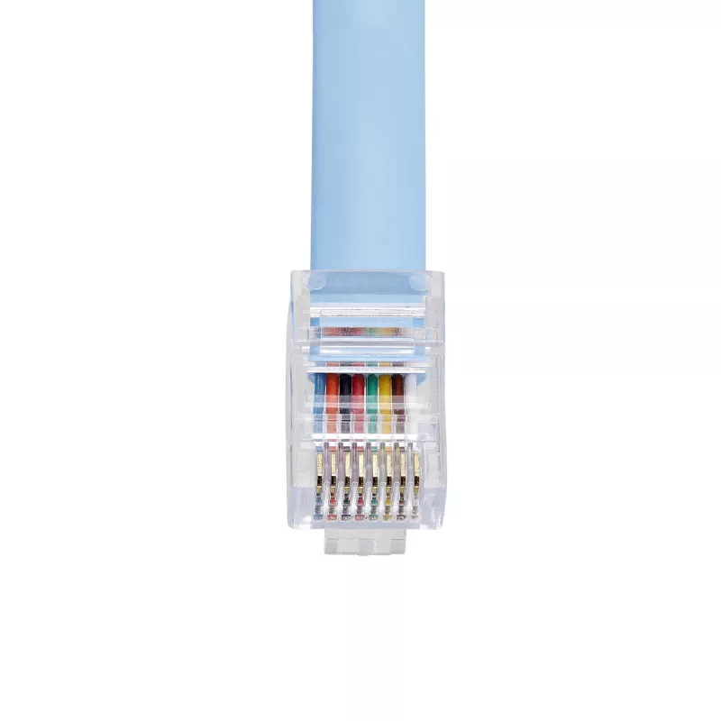 StarTech.com cable Cisco Console Rollover de 6 ft - RJ45 M/M, 1,8 m, RJ-45, RJ-45, azul