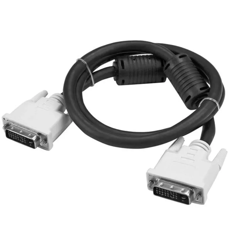 StarTech.com cable DVI-D Dual-Link de 3m – M/M, 3 m, DVI-D, DVI-D, conector macho, conector macho, negro, blanco