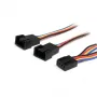 StarTech.com cable en Y de alimentación para ventilador de 4 pines de 12in – H/M, Molex (4 pines), Molex (4 pines), 0,31 m, conector macho, conector hembra, multicolor