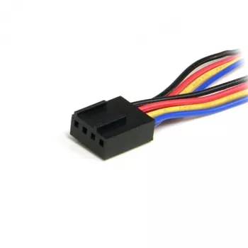 StarTech.com cable en Y de alimentación para ventilador de 4 pines de 12in – H/M, Molex (4 pines), Molex (4 pines), 0,31 m, conector macho, conector hembra, multicolor