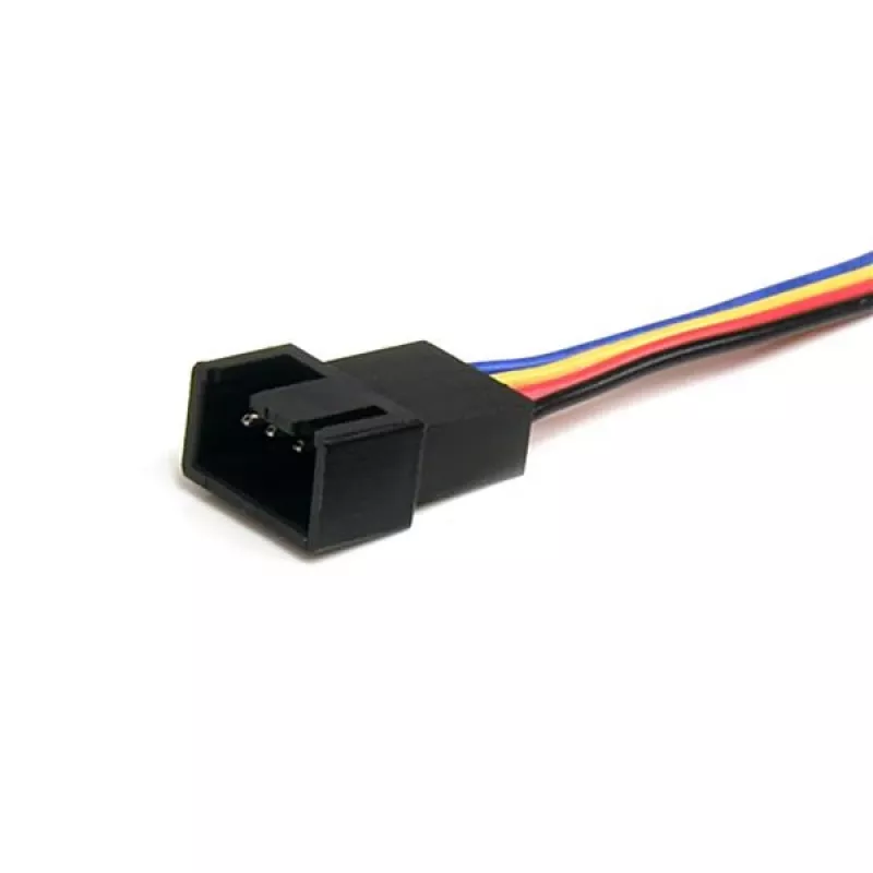 StarTech.com cable en Y de alimentación para ventilador de 4 pines de 12in – H/M, Molex (4 pines), Molex (4 pines), 0,31 m, conector macho, conector hembra, multicolor