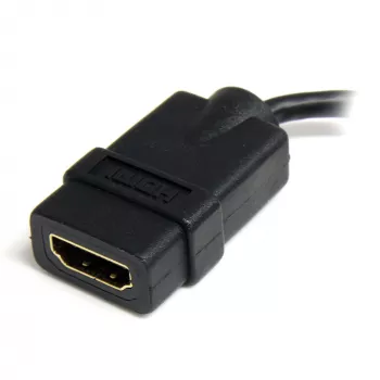 StarTech.com adaptador Micro HDMI a HDMI - vídeo 4K 30Hz - dongle adaptador/cable convertidor robusto de alta velocidad Micro HDMI Type-D a HDMI 1.4 - monitores, televisores y pantallas Ultra HD HDMI - H/H