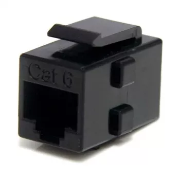 StarTech.com acoplador de red Cat 6 RJ45 Keystone Jack - H/H, negro, RJ-45, RJ-45, 90 mm, 125 mm, 2 mm