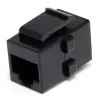 StarTech.com acoplador de red Cat 6 RJ45 Keystone Jack - H/H, negro, RJ-45, RJ-45, 90 mm, 125 mm, 2 mm