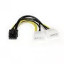 StarTech.com adaptador de alimentación LP4 a PCI Express de 8 pines para tarjeta gráfica de 15 cm