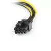StarTech.com adaptador de alimentación LP4 a PCI Express de 8 pines para tarjeta gráfica de 15 cm