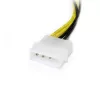 StarTech.com adaptador de alimentación LP4 a PCI Express de 8 pines para tarjeta gráfica de 15 cm
