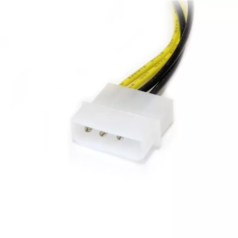 StarTech.com adaptador de alimentación LP4 a PCI Express de 8 pines para tarjeta gráfica de 15 cm
