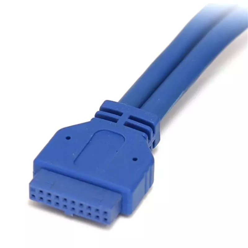 StarTech.com cable USB 3.0 de montaje en panel de 2 puertos - cable USB A a cabecera de placa base H/H
