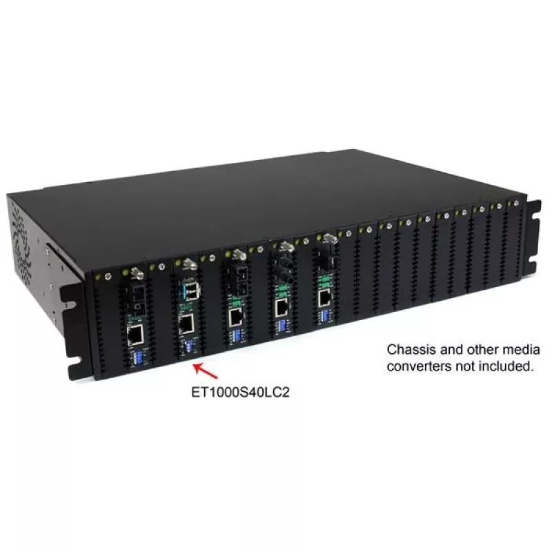 StarTech.com Convertidor de medios de fibra monomodo Gigabit 1000 Mbps LC 40 km