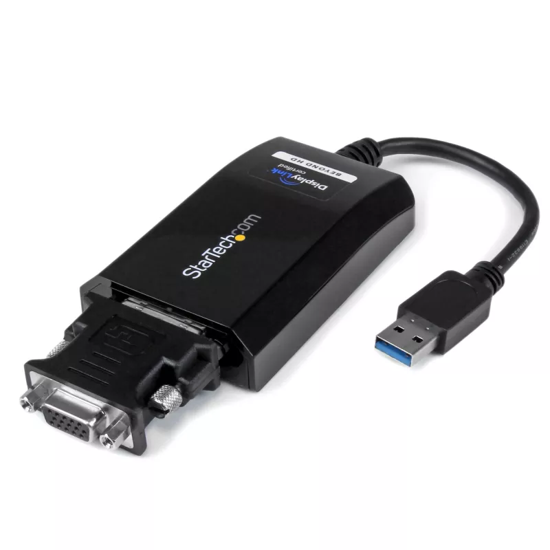 StarTech.com Adaptador USB 3.0 a DVI / VGA – 2048x1152, 3.2 Gen 1 (3.1 Gen 1), USB Type-A, salida DVI, 2048 x 1152 píxeles