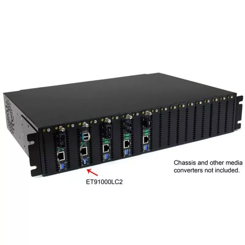 StarTech.com Convertidor de medios de fibra óptica Gigabit 1000Mbps fibra MM LC 550m