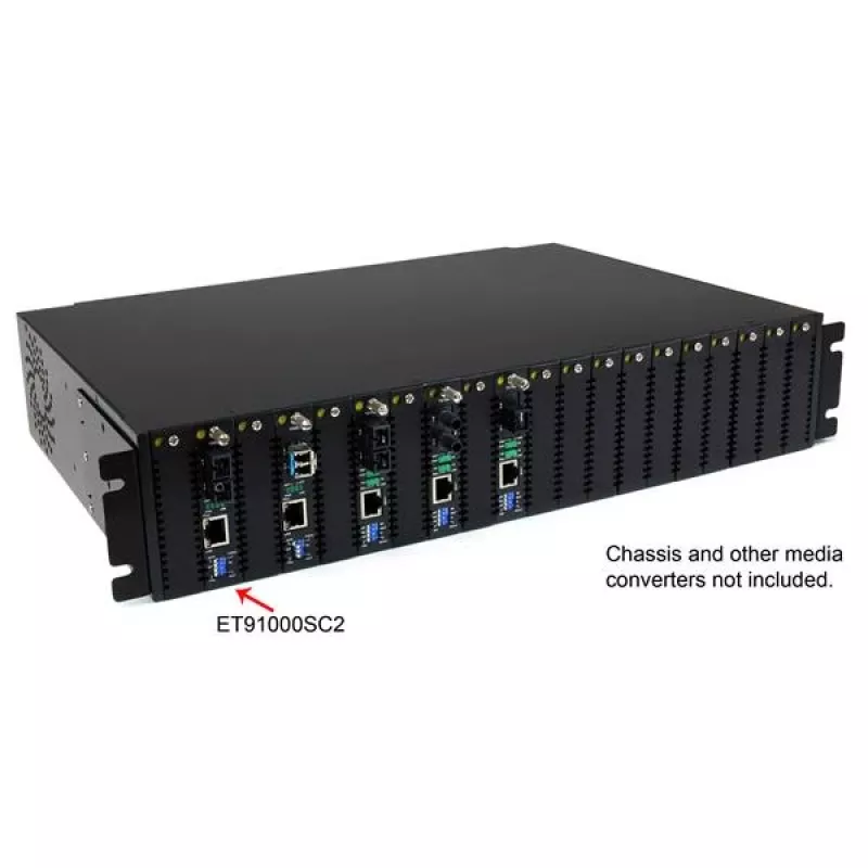 StarTech.com Convertidor de medios de fibra óptica multimodo Gigabit Ethernet SC 550m - 1000 Mbit/s