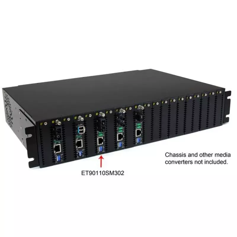 StarTech.com Convertidor de medios de fibra óptica monomodo 10/100 Mbps SC 30 km