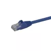 StarTech.com Cable Ethernet CAT6 de 15m - Cable Ethernet Gigabit CAT 6 azul - Cable de red/parcheo RJ45 UTP 250MHz 100W PoE con protección antiacodamiento y alivio de tensión, probado individualmente